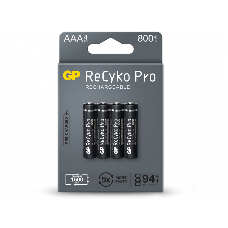 RECYKO PRO 850 R03 4 LÜ SİYAH