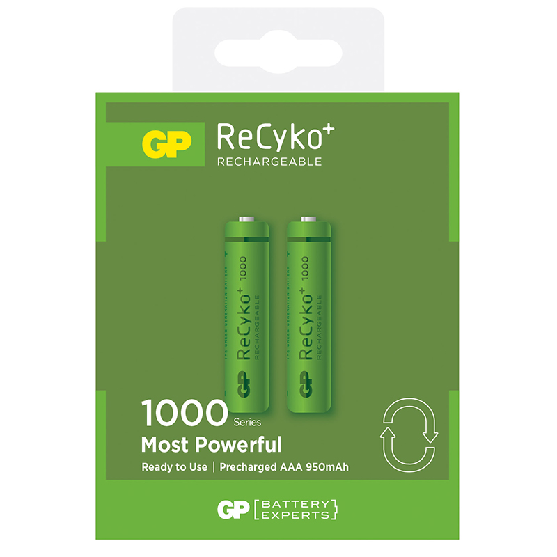 Recyko GP100AAAHC 1000mAh AAA 2Li Blister Şarjlı Pil