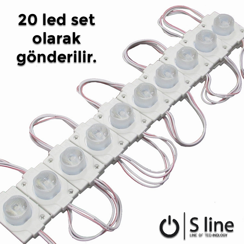 LED MODUL TEKLİ SICAK BEYAZ (BAĞ:20Adet)