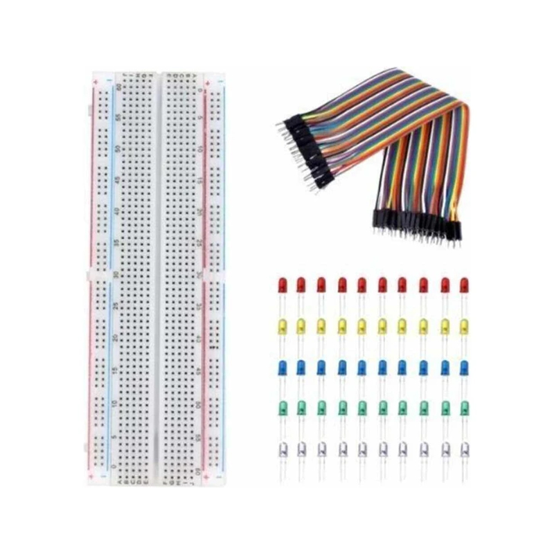 Breadboard Seti (1Breadboard+50Led+40Jumper Cable)