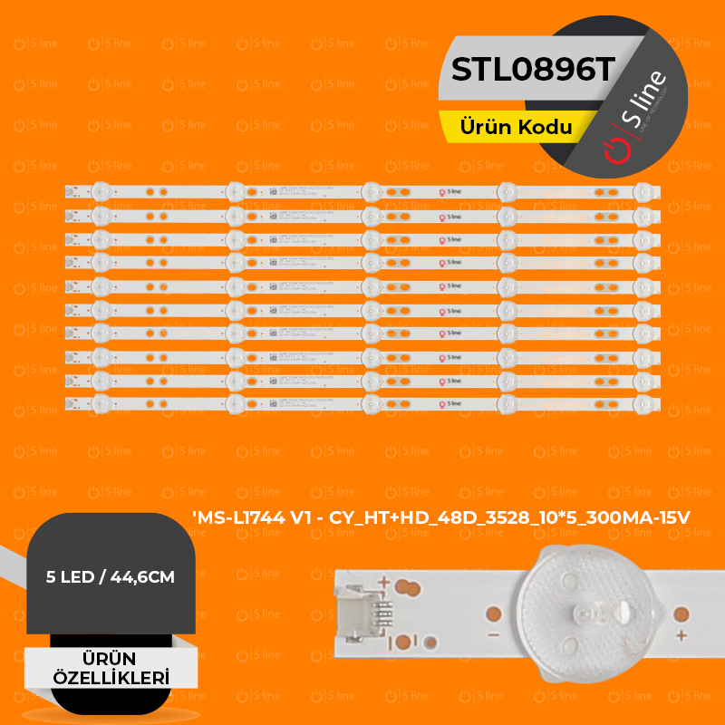 Sunny MS-L1744 V1 - CY_HT+HD_48D_3528_10*5_300MA-15V Tv Led Bar