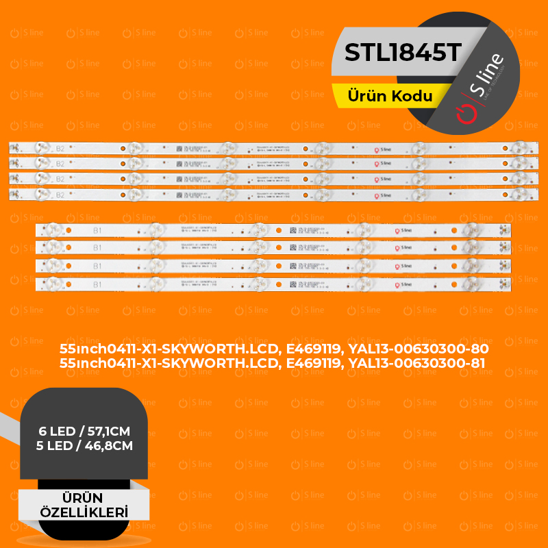 55ınch0411-X1-SKYWORTH.LCD,E469119,YAL13-00630300-80,YAL13-00630300-81 Tv Ledi