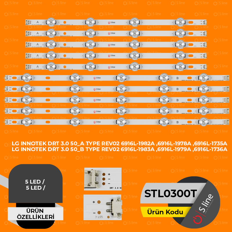 LG INNOTEK DRT 3.0 50"_A+B TYPE REV02 SETİ:5xSTL300+5xSTL301