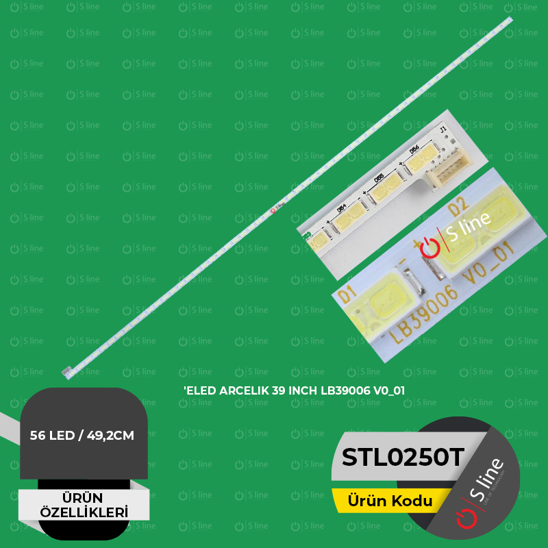 ARCELIK 39 INCH LB39006 V0_01, AUO39LB01, A39 LB M330, B39 LB M330 TV Led Bar