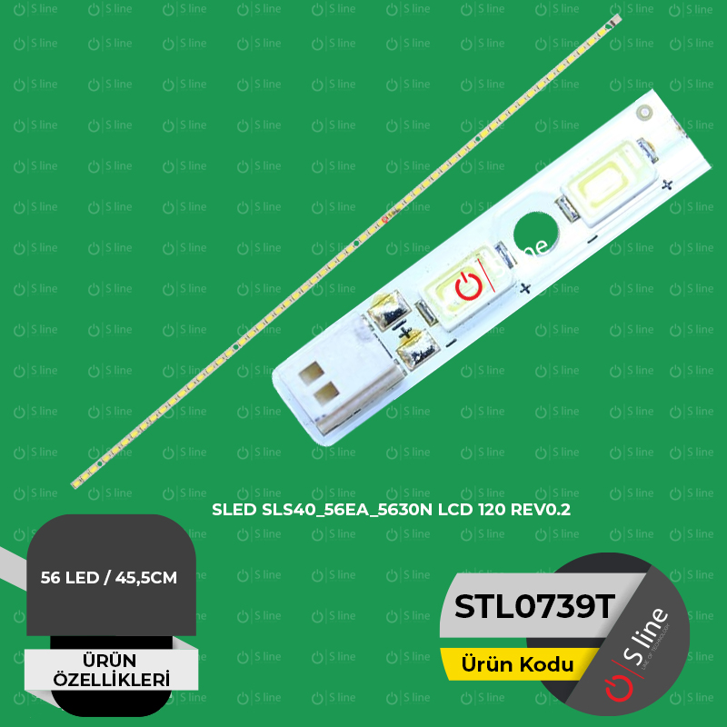 Vestel 40" SLED SLS40_56EA_5630N LCD 120 REV0.2 Tv Led Bar