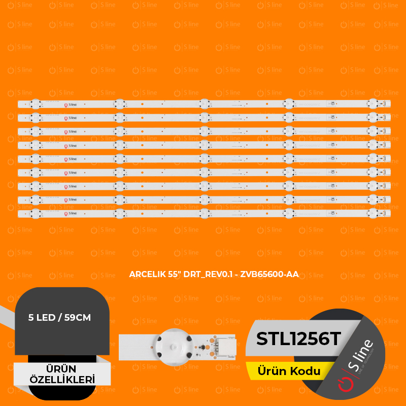 ARÇELİK 55" DRT_REV0.1 ZVB65600-AA  LED TV BACKLIGHT SET