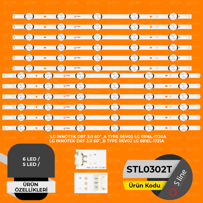 SLine Tv BackLight LG INNOTEK DRT 3.0 60"_A + B TYPE REV02 Tv Led Bar