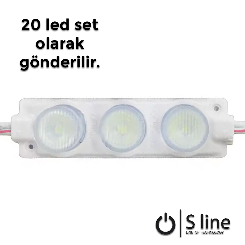 LED MODUL 3 LÜ ILIK BEYAZ (BAĞ:20Adet)