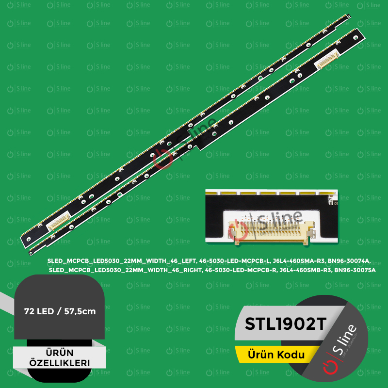 Samsung 46" J6L4-460SMA-R3, BN96-30074A,J6L4-460SMB-R3, BN96-30075A Tv Led Bar