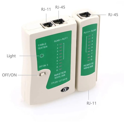 Sline RJ45 + RJ11 Kablo Test Cihazı K:100