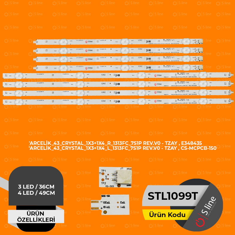 Arçelik,Grunding ARCELİK_43_CRYSTAL_1X3+1X4_R_1313FC_7S1P REV.V0-TZAY,1X3+1X4_L_