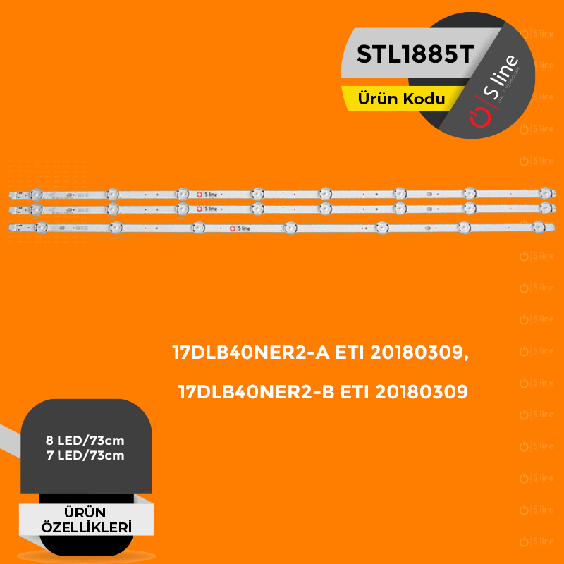 Vestel,Seg 40" 17DLB40NER2-A ETI 20180309,17DLB40NER2-B ETI 20180309 Tv Led Bar