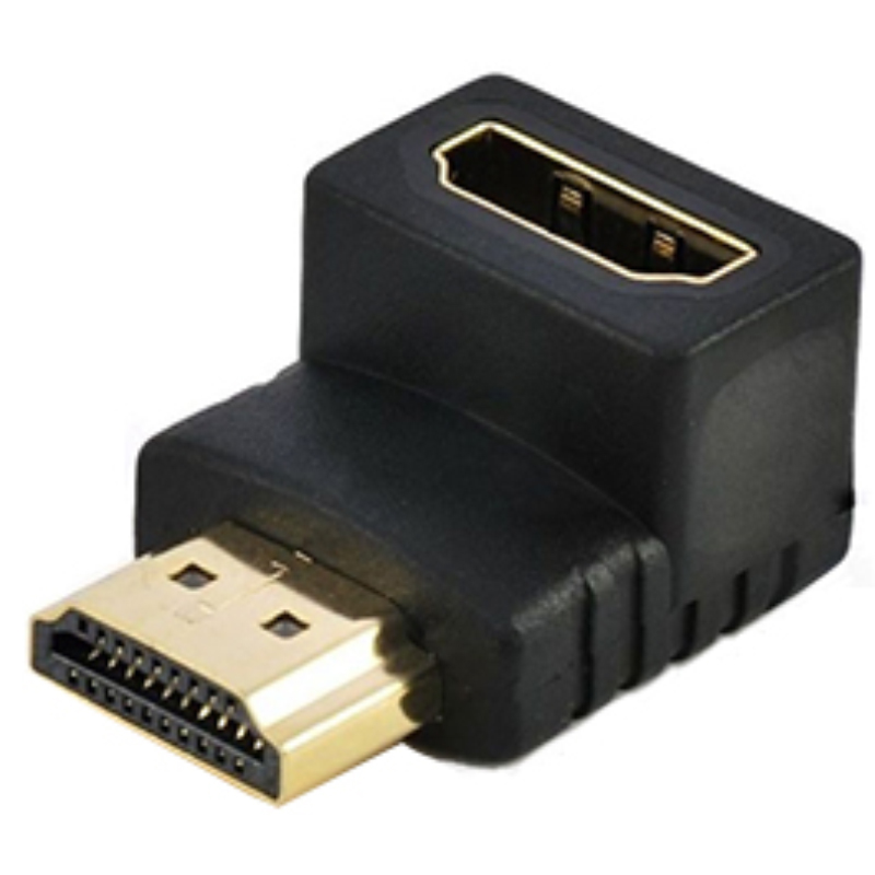 HDMI 90 Derece L Adaptör(Erkek-Dişi)