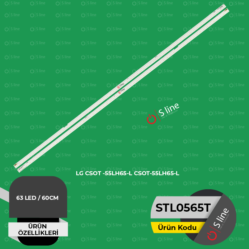 SLine Tv BackLight LG CSOT -55LH65-L, LG CSOT-55LH65-R Tv Led Bar