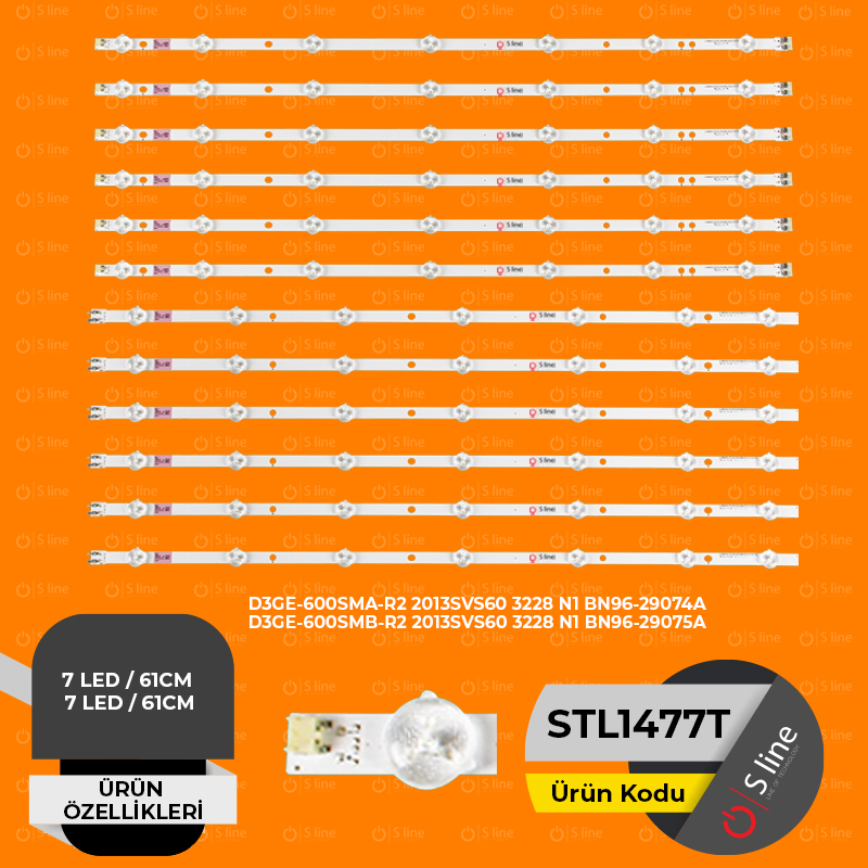 D3GE-600SMA-R2, 2013SVS60 3228 N1,BN96-29074A,D3GE-600SMB-R2,BN96-29075A Tv Ledi