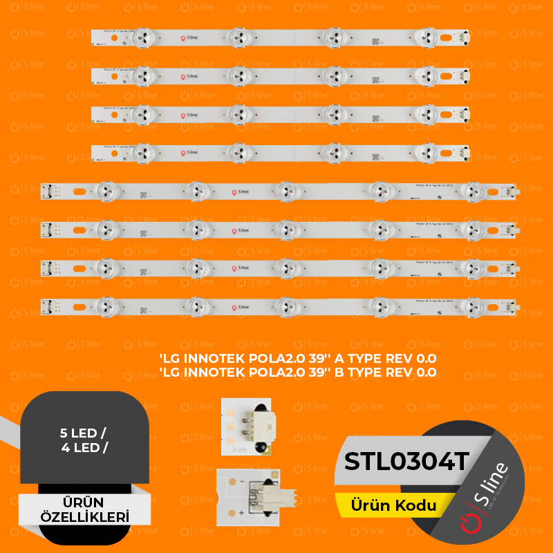 SLine Tv BackLight LG INNOTEK POLA2.0 39'' A + B TYPE REV 0.0 Tv Led Bar