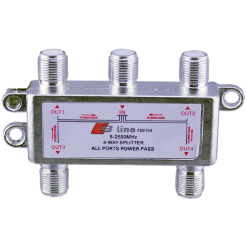 SLine 5-2500MHz 4lü Uydu Dağıtıcı 1/4 Splitter K:200