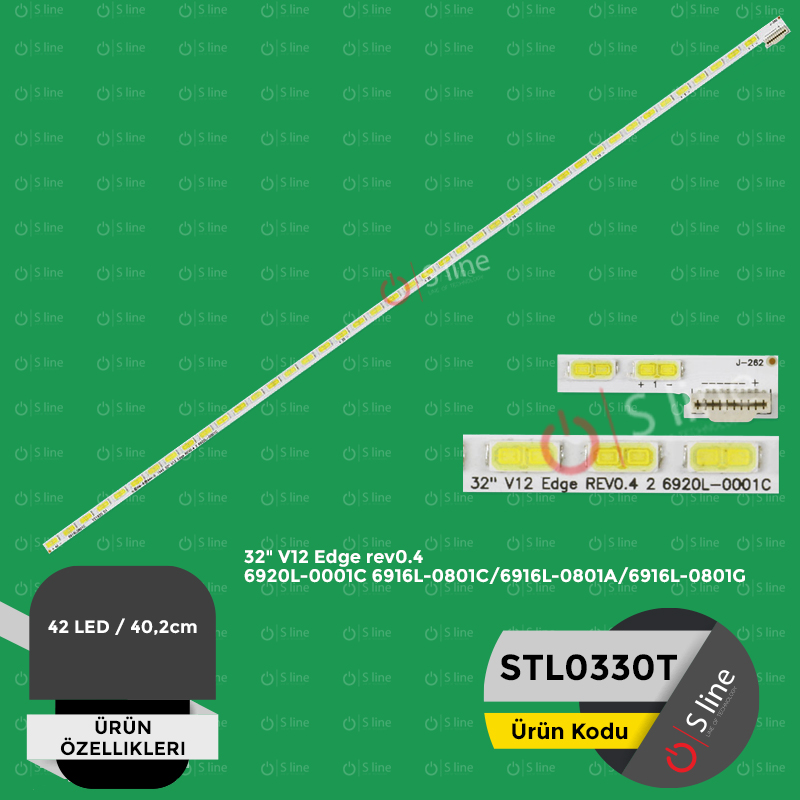 LG 32" 32 V12 EDGE REV1.1 1,6916L-0801A Tv Led Bar