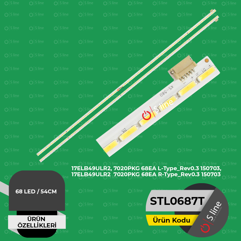 17ELB49ULR2, 7020PKG 68EA L-Type_Rev0.3 150703 LED TV BACKLIGHT SET